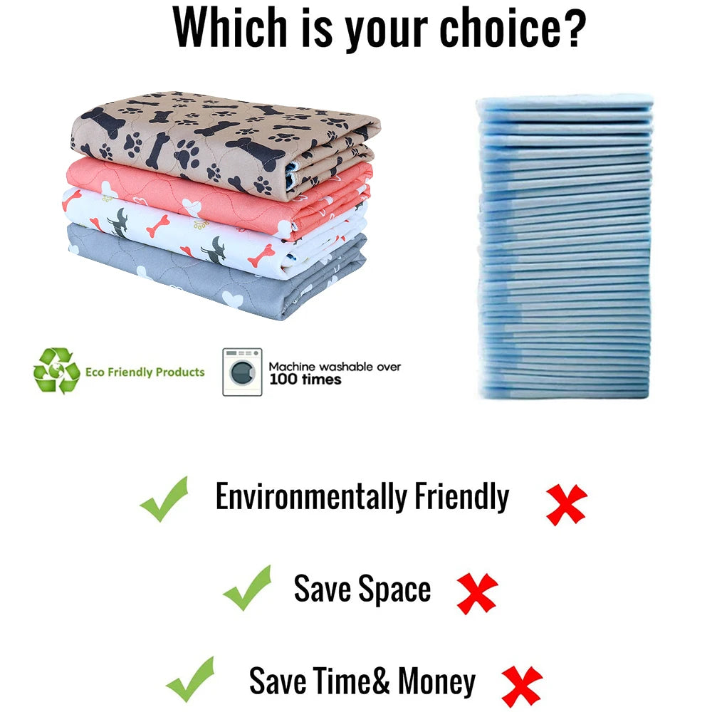 Reusable Pet Pee Pad - Washable Dog Training Pad 