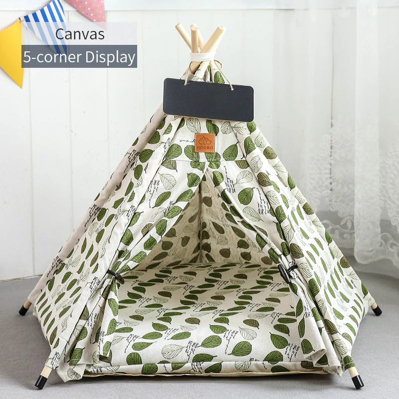 Pet Teepee Tent - Cat Teepee Bed - Dog Teepee House