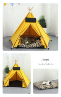 Pet Teepee Tent - Cat Teepee Bed - Dog Teepee House