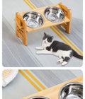 Elevated Pet Bowl Stand - Adjustable Bowl Stand
