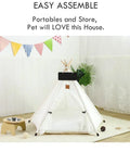 Pet Teepee Tent - Cat Teepee Bed - Dog Teepee House