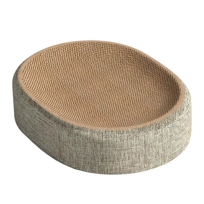 Cat Scratch Pad - Oval Cat Scratcher - Cat Bed Scratcher