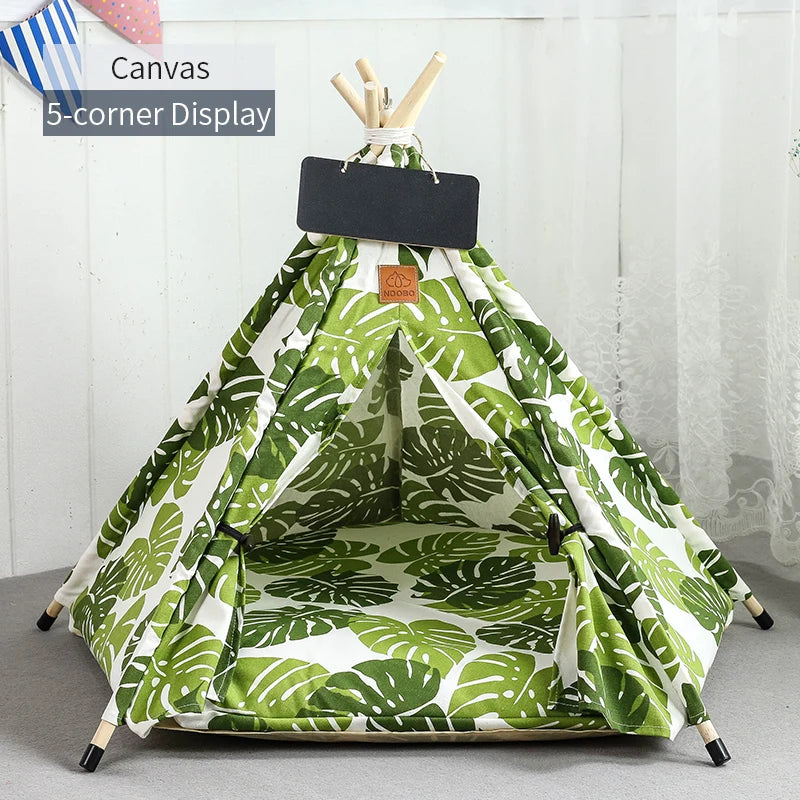 Pet Teepee Tent - Cat Teepee Bed - Dog Teepee House