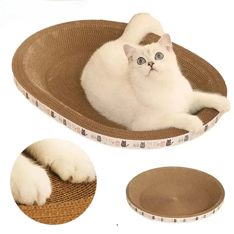Cat Scratching Post - Corrugated Cat Scratcher - Catnip Cat Toy