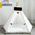 Pet Teepee Tent - Cat Teepee Bed - Dog Teepee House