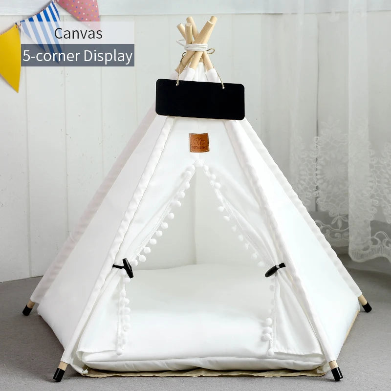 Pet Teepee Tent - Cat Teepee Bed - Dog Teepee House