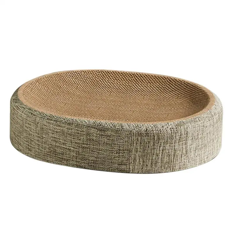 Cat Scratch Pad - Oval Cat Scratcher - Cat Bed Scratcher