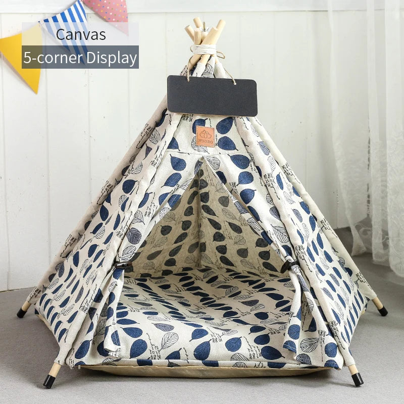 Pet Teepee Tent - Cat Teepee Bed - Dog Teepee House