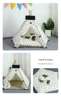 Pet Teepee Tent - Cat Teepee Bed - Dog Teepee House