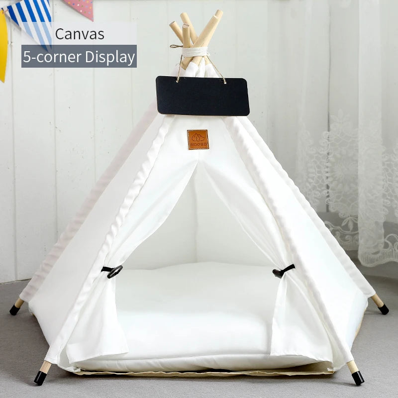 Pet Teepee Tent - Cat Teepee Bed - Dog Teepee House